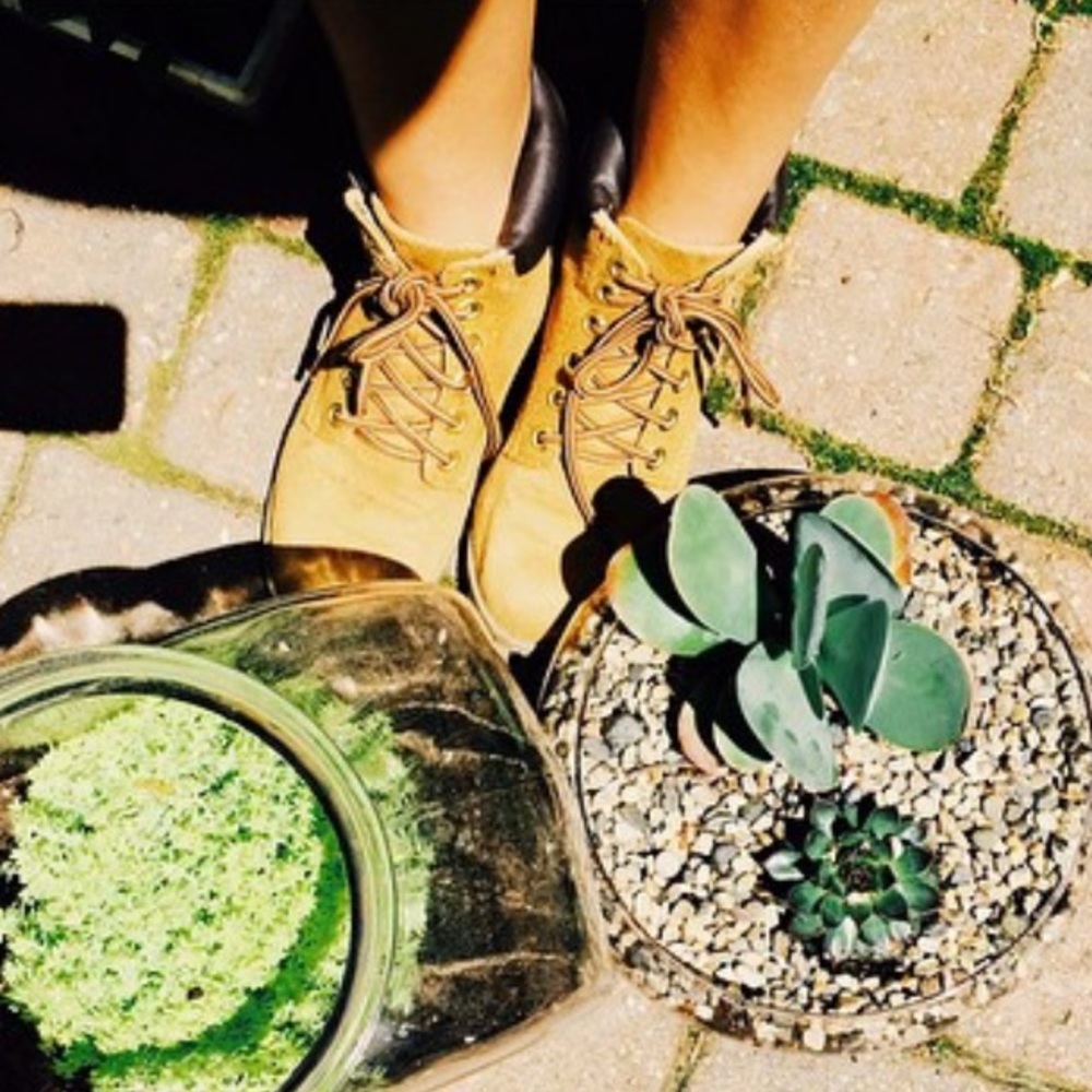 NEUTRAL FAUX TIMERBLAND BOOTS